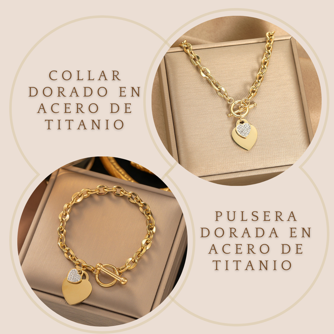 Collar y Pulsera + Joyero de Regalo - DARCKBOX