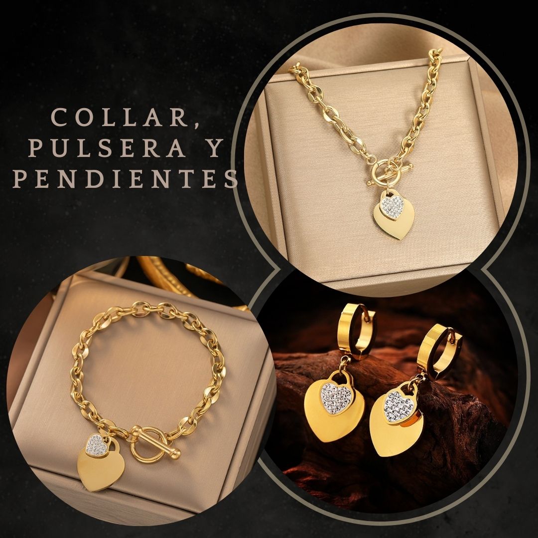 COLLAR, PULSERA Y PENDIENTES - DARCKBOX