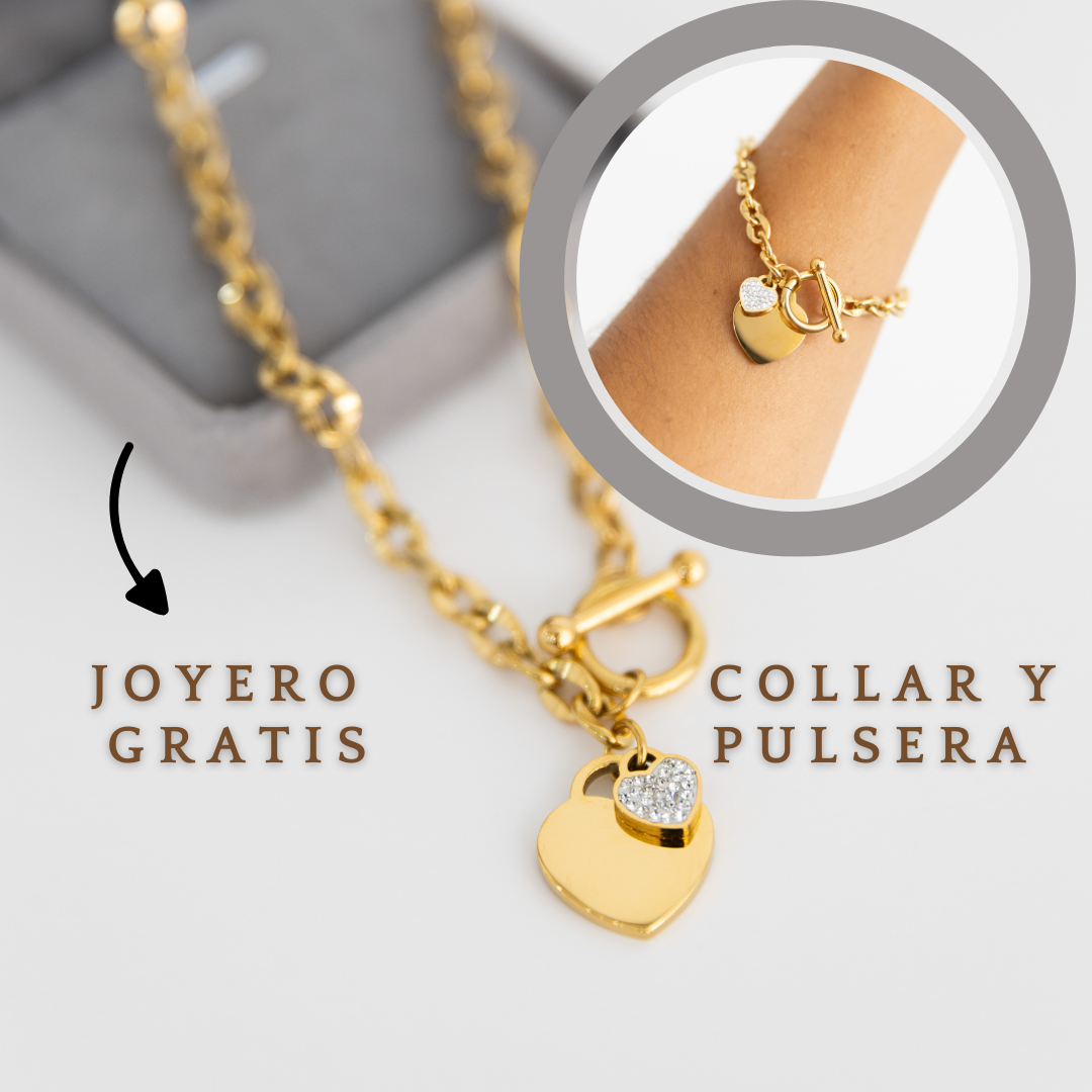 Collar y Pulsera + Joyero de Regalo - DARCKBOX